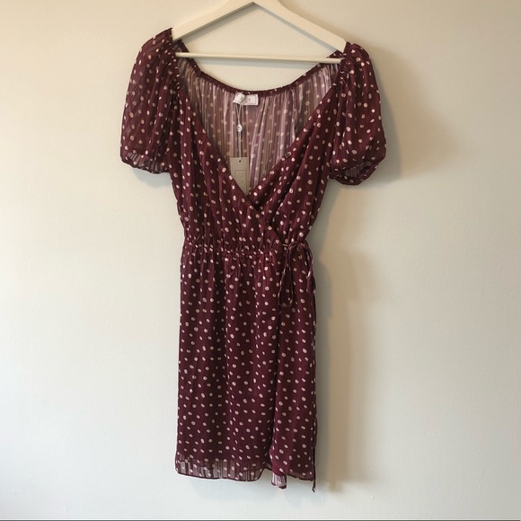 Sage the Label Polka Dot Wrap Dress- NWT! - Picture 4 of 16